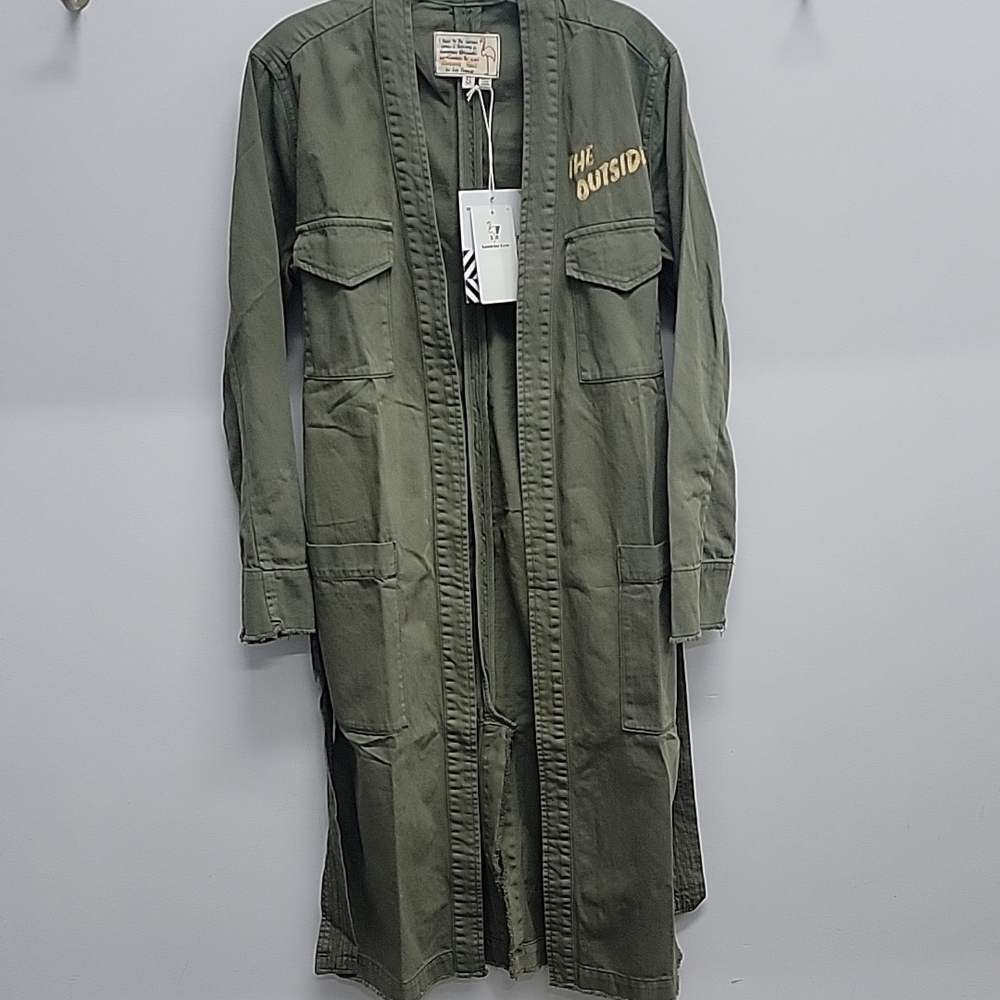 Olive Green Long Jacket